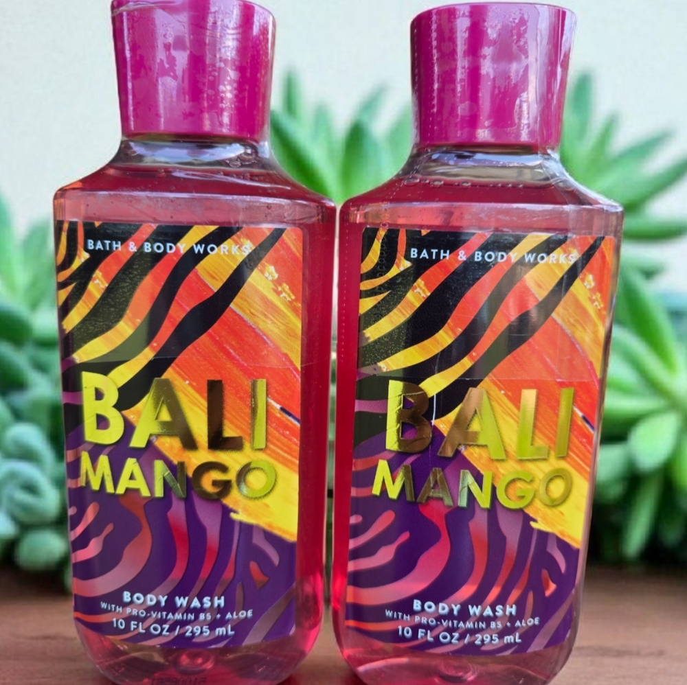 X2 Bath & Body Works Bali In Mango Shower Gel/Body Wash  10 oz NEW